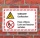 Kombischild Vorsicht Gasflaschen Feuer Licht Rauchen verboten 3 mm Alu-Verbund 600 x 400 mm