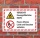Kombischild Feuergefährliche Stoffe Feuer Licht Rauchen verboten Alu-Verbund 300 x 200 mm