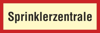 11. Sprinklerzentrale - 3 mm Alu-Verbund Schild