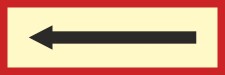 Pfeil links - 3 mm Alu-Verbund Schild