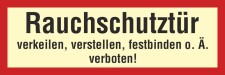 Rauschutztür verkeilen - 3 mm Alu-Verbund Schild