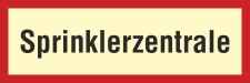 Sprinklerzentrale - 3 mm Alu-Verbund Schild
