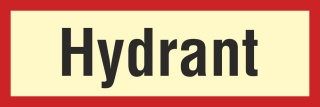 Brandschutzzeichen Hydrant L&ouml;schwasser Rauch Feuer Nachleuchtend ASR A1.3