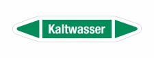 Rohrleitungskennzeichnung Aufkleber Etikett Kaltwasser...