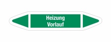 Rohrleitungskennzeichnung Aufkleber Etikett Heizung...