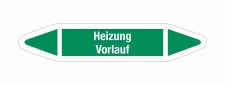 Rohrleitungskennzeichnung Aufkleber Etikett Heizung...