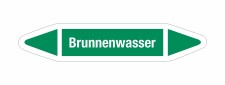 Rohrleitungskennzeichnung Aufkleber Etikett Brunnenwasser...