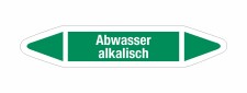 Rohrleitungskennzeichnung Aufkleber Etikett Abwasser...