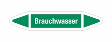 Rohrleitungskennzeichnung Aufkleber Etikett Brauchwasser...