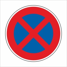 Schild Halteverbot Halten Parken verboten Parkplatzschild 400 x 400 mm