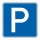 Schild Halten Parken erlaubt Parkplatz Parkplatzschild 400 x 400 mm