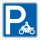Schild Parkplatz Motorr&auml;der Motorrad Hinweisschild Parkplatzschild 400 x 400 mm