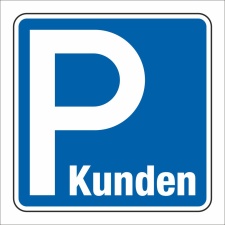 Schild Parkplatz Kunden Hinweisschild Parkplatzschild 400...