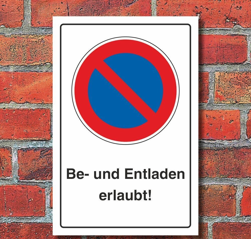 Spannende Eingeschrnktes Halteverbot Schild Bildnull