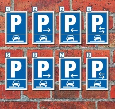 Schild Parken auf Gehwegen Parkplatz Halteplatz 3 mm...