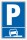Schild Parken auf Gehwegen Rechts 3 mm Alu-Verbund - 300 x 200 mm