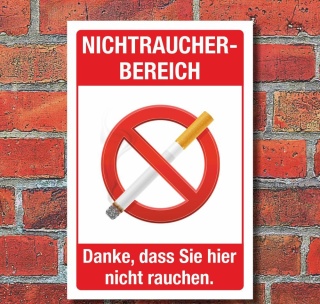 Rauchen verboten Hinweisschilder Rauchverbot Hinweis Nichtraucher Schild 2 Stk