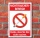 Schild Nichtraucherbereich Rauchen verboten Hinweisschild 3 mm Alu-Verbund