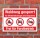Schild Waldweg gesperrt für Motorfahrzeuge Forstbetrieb frei 3 mm Alu-Verbund 450 x 300 mm