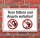 Schild Hinweisschild Tiere f&uuml;ttern und Angeln verboten 3 mm Alu-Verbund