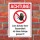 Schild Hinweisschild Zum Schutz ist die Anlage gesperrt 3 mm Alu-Verbund