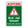 Warnschild „Brut- und Setzzeit – Hunde bitte anleinen“ – Achtung Schild – Alu-Verbund 3 mm, UV-Direktdruck 300 x 200 mm