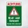Warnschild „Brut- und Setzzeit – Hunde bitte anleinen“ – Achtung Schild – Alu-Verbund 3 mm, UV-Direktdruck 300 x 200 mm