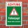 Schild Fallenjagd Hunde anleinen Warnschild Jagd Wald Jäger 3 mm Alu-Verbund 450 x 300 mm