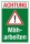 Schild Achtung M&auml;harbeiten Baustelle Gefahr Hinweis 3 mm Alu-Verbund