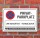 Schild Privatparkplatz Parkverbot Wunschtext Ihr Text Kennzeichen 3 mm Alu-Verbund