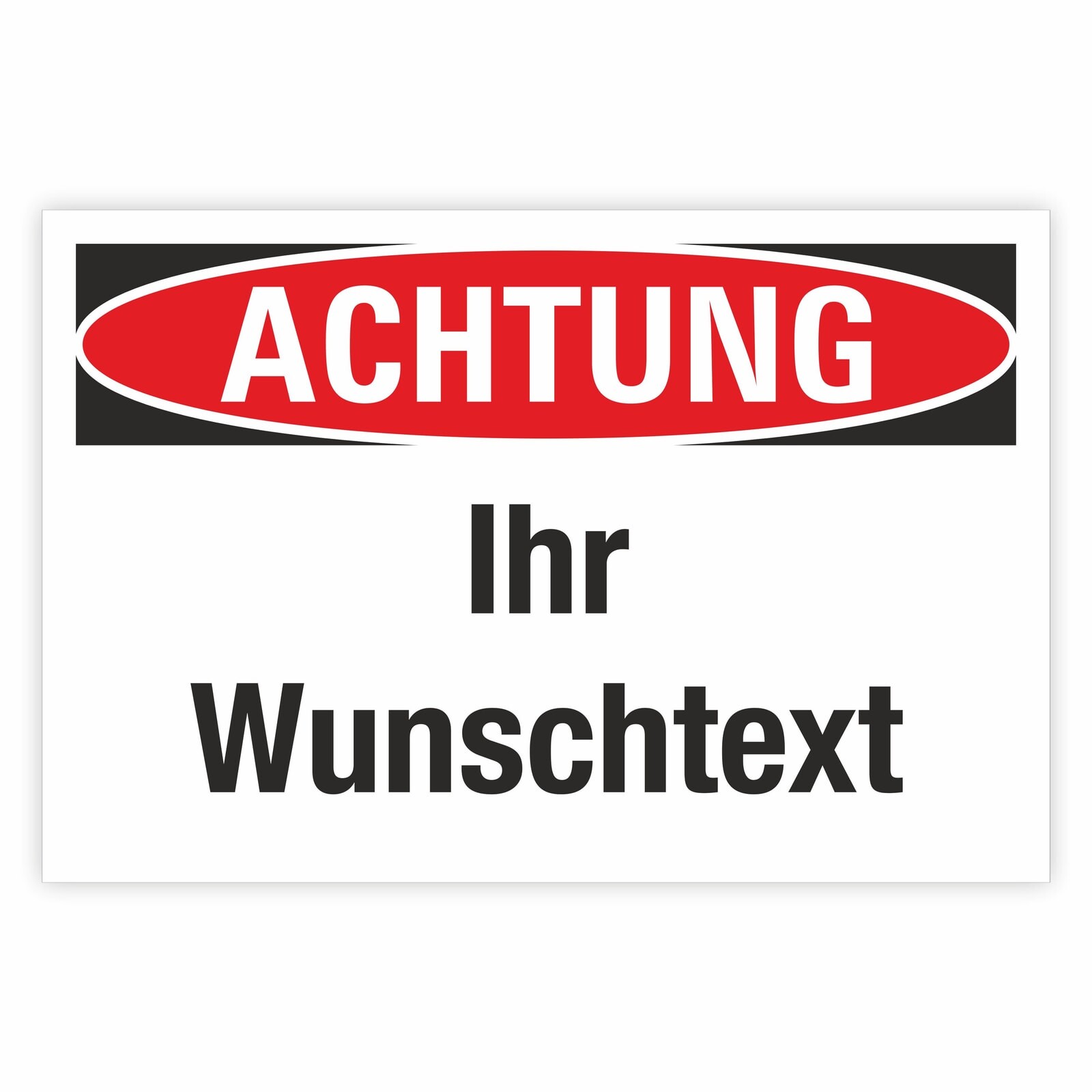 Warnschild 'Achtung Freilaufende Katzen' – Individuell Gravierbar, Wetterfest