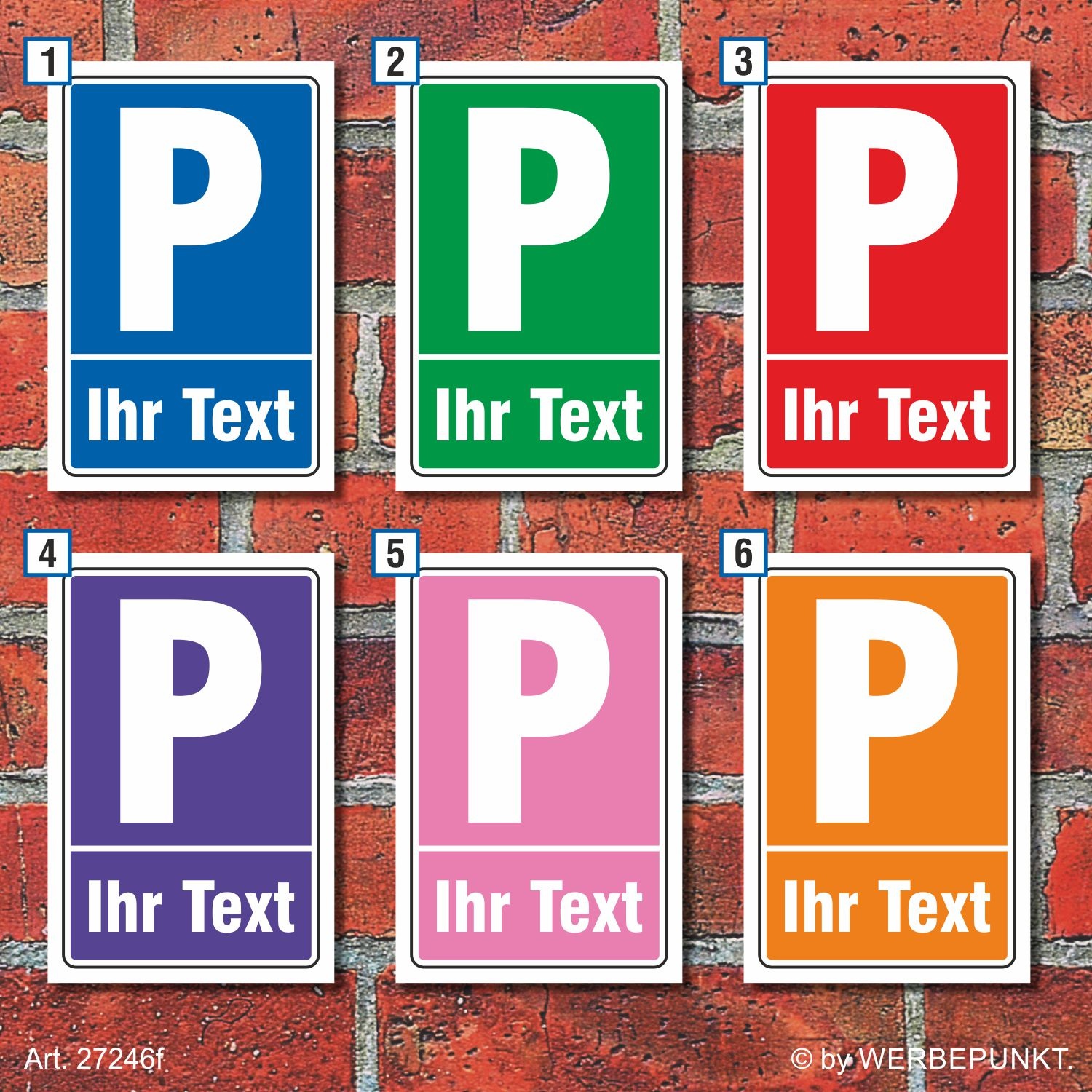 Schild Parkplatzschild Halteplatz Stellplatz Wunschtext Ihr Text