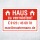 Schild Haus zu vermieten wetterfest 3 mm Alu-Verbund