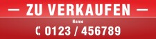 PVC-Banner Werbebanner Plane "Zu verkaufen",...