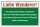 Schild Liebe Wanderer Verpackungen Müll entsorgen Hinweis 3 mm Alu-Verbund 450 x 300 mm