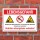 Schild Lebensgefahr Abbruchkante Untiefen Schwimmen verboten 3 mm Alu-Verbund 450 x 300 mm