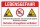 Schild Lebensgefahr Abbruchkante Untiefen Schwimmen verboten 3 mm Alu-Verbund 450 x 300 mm