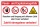 Schild Feuer Explosionsgefahr Rauchen verboten Zutritt verboten Alu-Verbund 300 x 200 mm