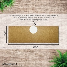 Vintage Shabby Holzschild "Hunde Tier Hier residiert Wunschname Wunschtext" – Dekoschild aus Holz 30x10 cm