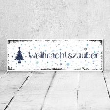 Vintage Shabby Holzschild Weihnachtszauber Winter Jahreszeit Geschenk Geburtstag