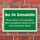 Schild Nur für Grünabfälle Biomüll Friedhof 3 mm Alu-Verbund 600 x 400 mm