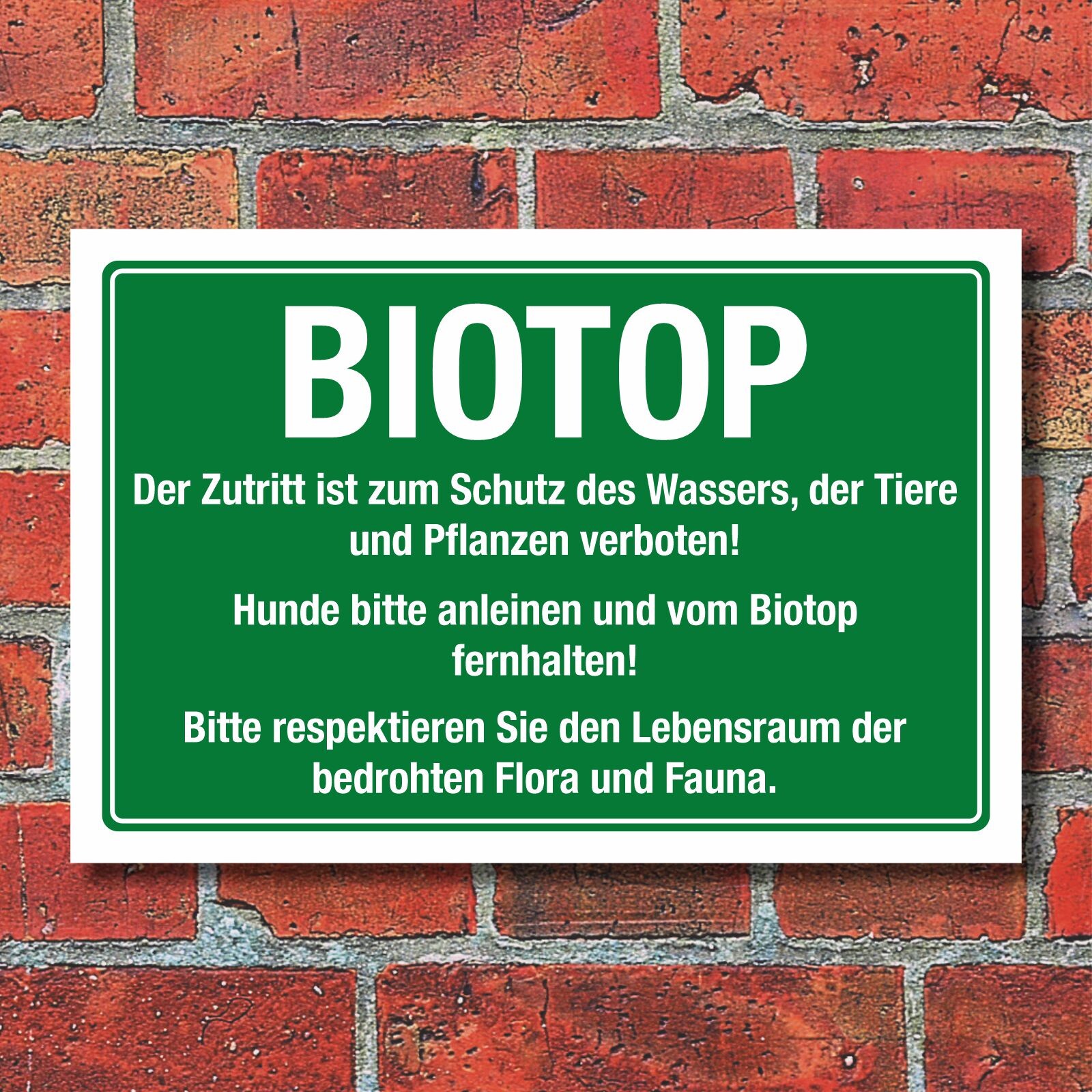 Schild 'Betriebsgelände Betreten Verboten' – 450x300 Mm Alu-Verbund