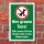 Schild Tiere Weide Hunde anleinen Hundekot entfernen 3 mm Alu-Verbund 450 x 300 mm