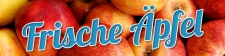 PVC Werbebanner Banner Plane Frische Äpfel Obst...