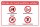 Schild Kunstrasenfläche Essen Rauchen Glas Kaugummi verboten 3 mm Alu-Verbund 600 x 400 mm