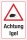 Schild Achtung Igel Hinweisschild 3 mm Alu-Verbund