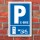 Schild Parkplatz Halteplatz E-Bike Ladestation Tankstelle 3 mm Alu-Verbund - 450 x 300 mm