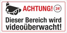 Motiv 1 - Schild Dieser Bereich wird Videoüberwacht...