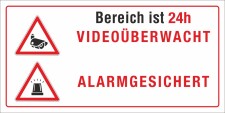 Motiv 6 - Schild 24 Std. Videoüberwacht...
