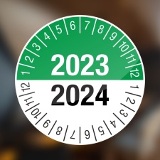 Prüfplakette 2023 -2024 - Ø 20 mm - 96 Stck.